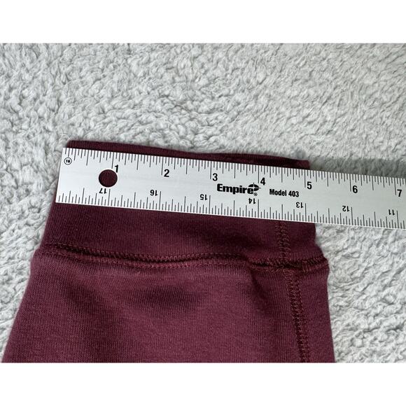VTG J Crew Sweatpants Joggers Men Large Oarsmen Burgundy Fleece Activewear - Picture 7 of 12